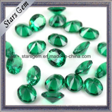 Hot Sale High Temperature Resistant Loose Gemstone Oval 10 X 14 Nano Green